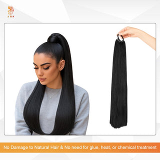 Rubber Band Ponytail Extension
