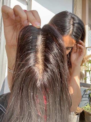 Natural Wavy Scalp Line Hair Topper