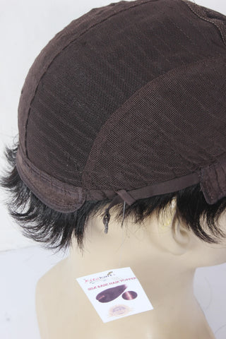 Full Head Wig For Mens - 100% Human Hairs With Adjustable Clips