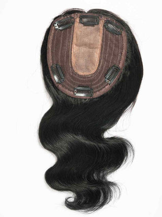 Silk Top Wefted LONG HAIR TOPPER 5x5.5Inch
